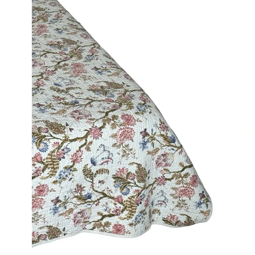 Threshold K Quilt Jacobean Floral Botanical Cotton Coverlet Target 2019 Retired